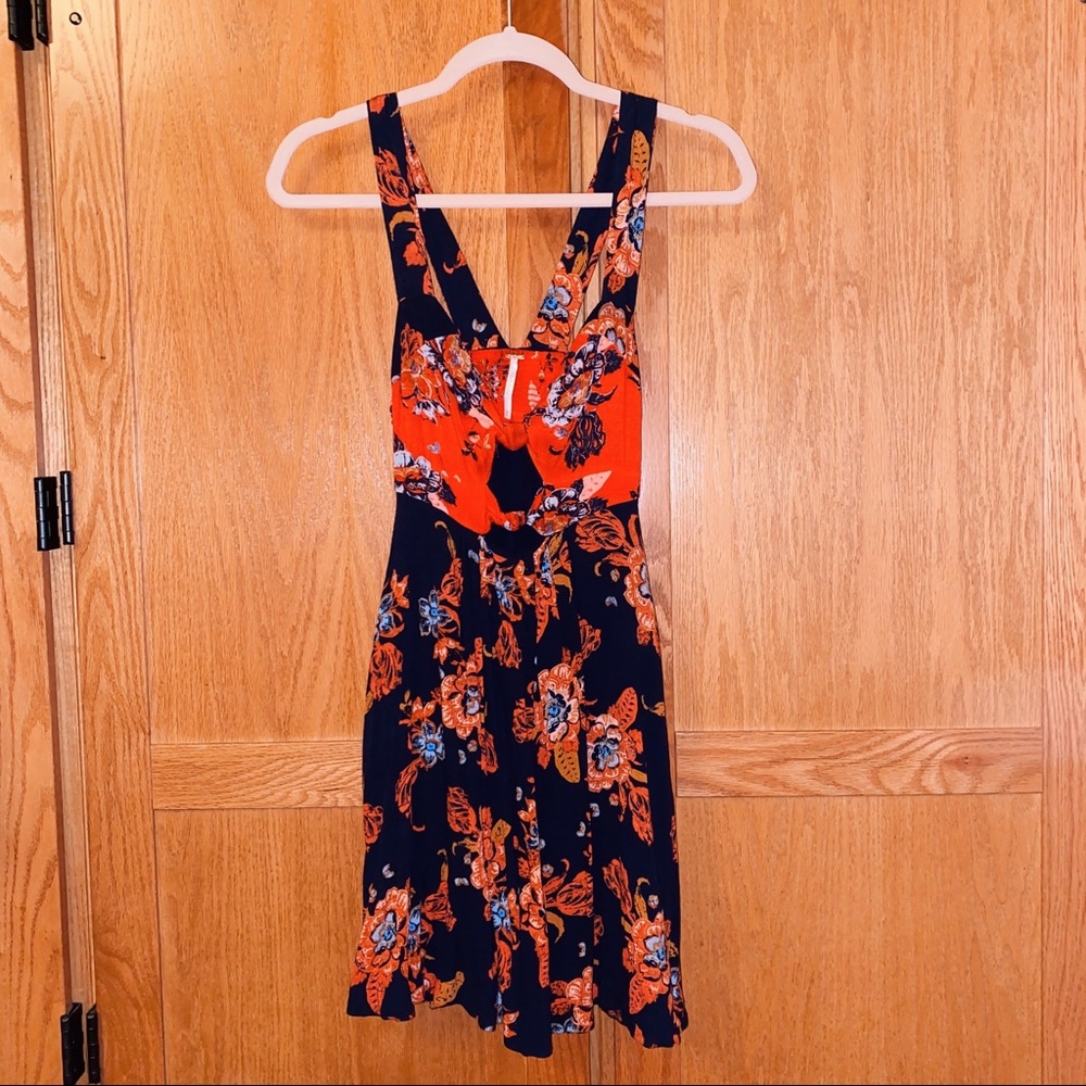 Free people cutout floral dress
